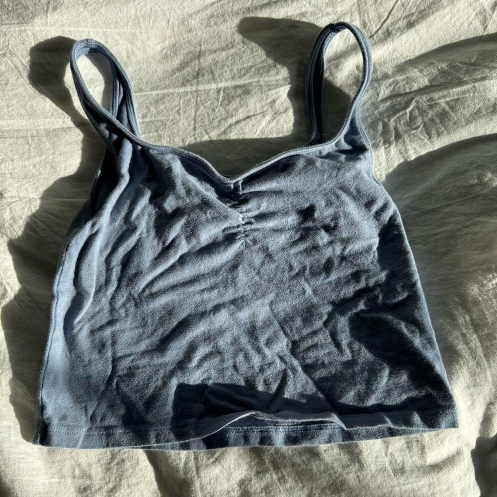 American Eagle Outfitters Blue Crop Top